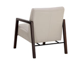 Neymar Lounge Chair - Linea Light Grey Leather 107703 Sunpan