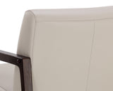 Neymar Lounge Chair - Linea Light Grey Leather 107703 Sunpan