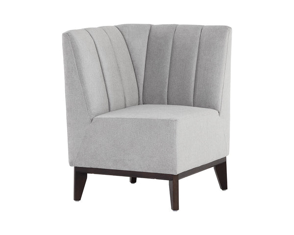 Kosovo Modular Banquette - Corner Seat - Polo Club Stone 107716 Sunpan