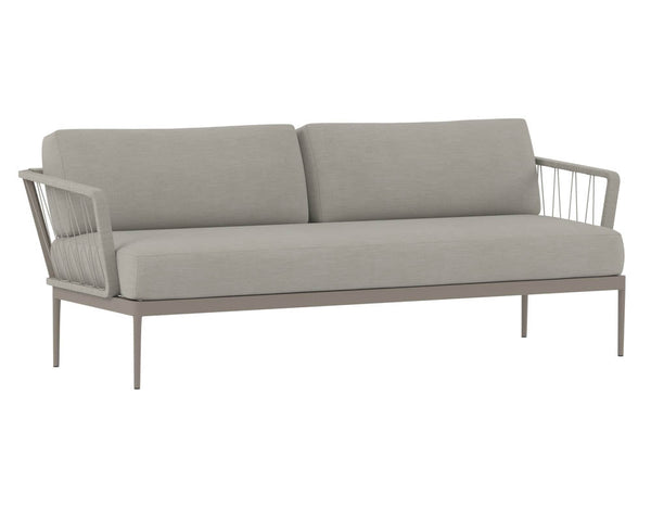 Catania Sofa - Grey - Palazzo Taupe 107729 Sunpan