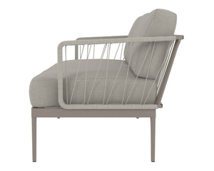 Catania Sofa - Grey - Palazzo Taupe 107729 Sunpan