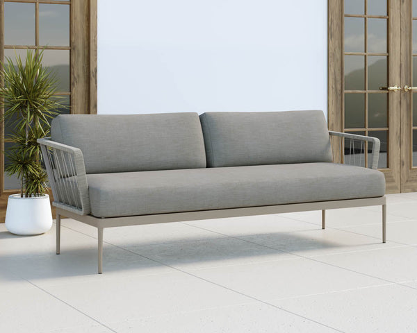 Catania Sofa - Grey - Palazzo Taupe 107729 Sunpan