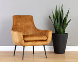 Aletta Lounge Chair - Nono Tapenade Gold 107756 Sunpan