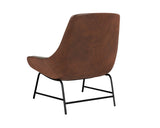 Lucier Lounge Chair - Belfast Oatmeal / Bravo Cognac 107760 Sunpan