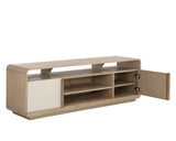 Kayden Media Console and Cabinet - Oyster Shagreen 107820 Sunpan