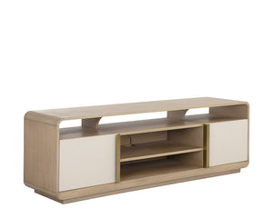 Kayden Media Console and Cabinet - Oyster Shagreen 107820 Sunpan