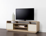 Kayden Media Console and Cabinet - Oyster Shagreen 107820 Sunpan