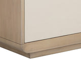 Kayden Media Console and Cabinet - Oyster Shagreen 107820 Sunpan