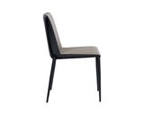 Renee Stackable Dining Chair - Dillon Stratus / Dillon Black 107879 Sunpan