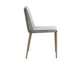 Renee Stackable Dining Chair - Belfast Heather Grey / Bravo Metal 107880 Sunpan