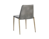 Renee Stackable Dining Chair - Belfast Heather Grey / Bravo Metal 107880 Sunpan