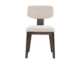 Rickett Dining Chair - Dark Brown - Dove Cream 107881 Sunpan