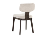 Rickett Dining Chair - Dark Brown - Dove Cream 107881 Sunpan