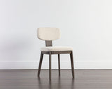 Rickett Dining Chair - Dark Brown - Dove Cream 107881 Sunpan