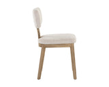 Rickett Dining Chair - Weathered Oak - Dove Cream 107883 Sunpan