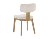 Rickett Dining Chair - Weathered Oak - Dove Cream 107883 Sunpan