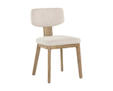 Rickett Dining Chair - Weathered Oak - Dove Cream 107883 Sunpan