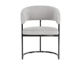 Marris Dining Armchair - Gunmetal - Belfast Heather Grey 107885 Sunpan