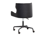 Gianni Office Chair - Dillon Stratus / Dillon Black 107887 Sunpan