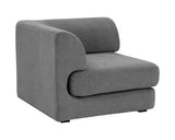 Harmony Modular - Corner Chair - Danny Dark Grey 107899 Sunpan