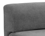Harmony Modular - Armless Chair - Left Shelf - Danny Dark Grey 107901 Sunpan
