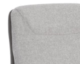 Lucier Lounge Chair - Belfast Heather Grey / Bravo Ash 107906 Sunpan