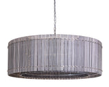 Kore Chandelier - Large - Nickel - Smoke Grey 107930 Sunpan