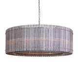 Kore Chandelier - Large - Nickel - Smoke Grey 107930 Sunpan