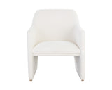 Doreen Lounge Chair - Lux Brass - Rubino White 107952 Sunpan