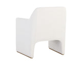 Doreen Lounge Chair - Lux Brass - Rubino White 107952 Sunpan