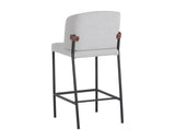 Pearce Counter Stool - Light Grey / Bravo Cognac 107962 Sunpan