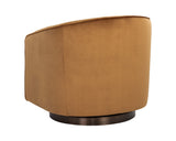 Hazel Swivel Lounge Chair - Dark Bronze - Gold Sky 107966 Sunpan