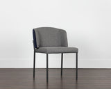 Pearce Dining Chair - Dark Grey / Abbington Navy 107967 Sunpan