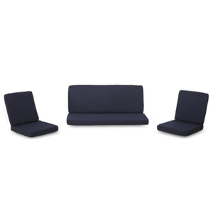 English Elm Christopher Knight Home® - Carolina Navy Cushion Set For Club Chairs & Loveseat - Durable, Water-Repellent, Stylish Comfort N775P270159N