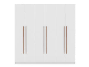 Manhattan Comfort Gramercy Contemporary - Modern Wardrobe/ Armoire/ Closet White 107GMC1