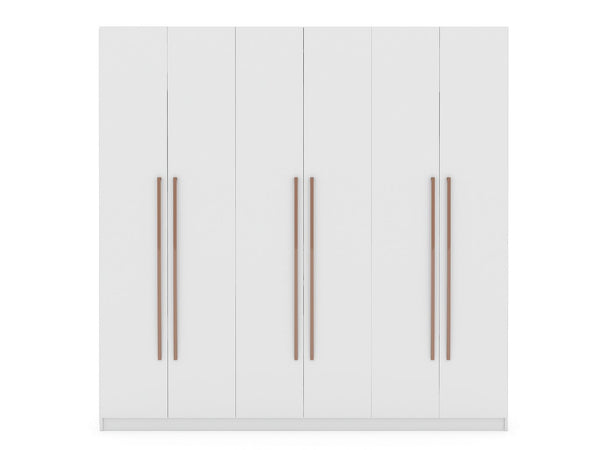 Manhattan Comfort Gramercy Contemporary - Modern Wardrobe/ Armoire/ Closet White 107GMC1