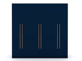 Manhattan Comfort Gramercy Contemporary - Modern Wardrobe/ Armoire/ Closet Tatiana Midnight Blue 107GMC4