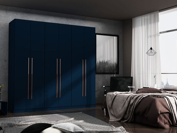 Manhattan Comfort Gramercy Contemporary - Modern Wardrobe/ Armoire/ Closet Tatiana Midnight Blue 107GMC4