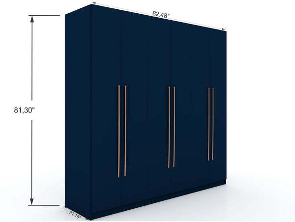Manhattan Comfort Gramercy Contemporary - Modern Wardrobe/ Armoire/ Closet Tatiana Midnight Blue 107GMC4