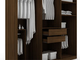 Manhattan Comfort Gramercy Contemporary - Modern Wardrobe/ Armoire/ Closet Brown 107GMC5