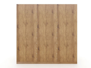 Manhattan Comfort Gramercy Contemporary - Modern Wardrobe/ Armoire/ Closet Nature and Textured Grey 107GMC7