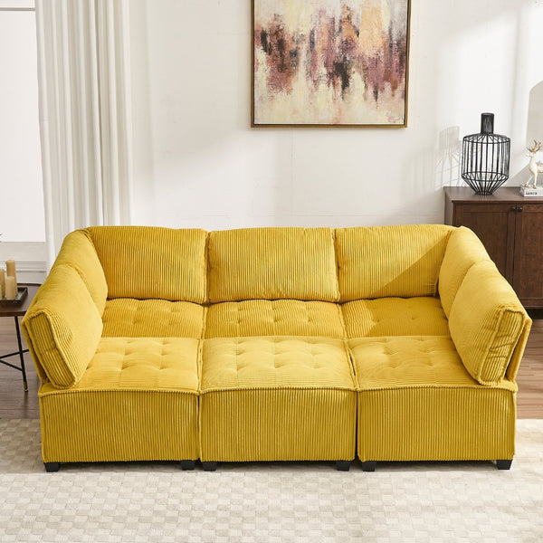 English Elm United We Win U-Shaped Modular Sectional Sofa With Reversible Chaise - Plush Comfort & Style! W1568S00153-GIGA