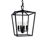 Cage 12'' Wide 4-Light Pendant - Matte Black 1080-MB-NG Norwell