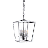 Cage 12'' Wide 4-Light Pendant - Polished Nickel 1080-PN-NG Norwell