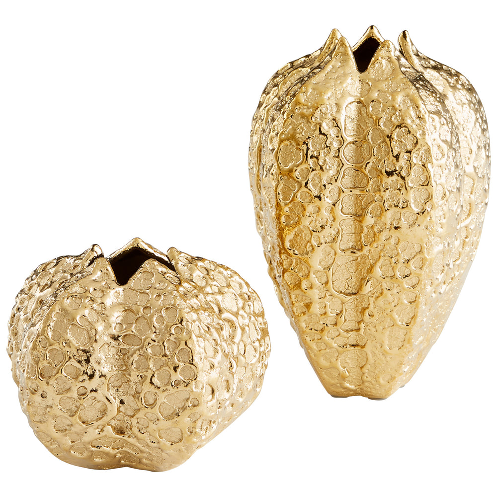 Pores Vase Gold 10800 Cyan Design