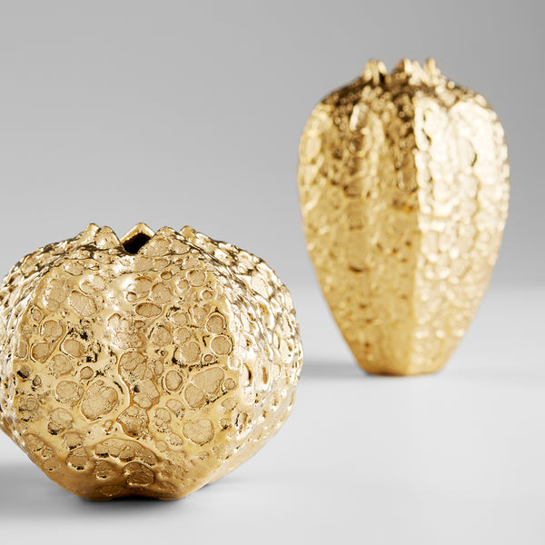 Pores Vase Gold 10801 Cyan Design