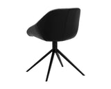 Mccoy Swivel Dining Chair - November Grey / Nightfall Black 108011 Sunpan