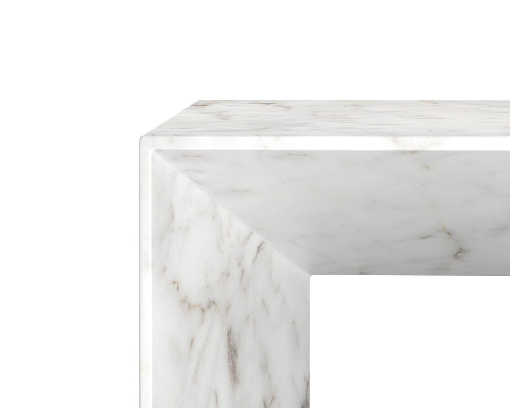 Nomad Coffee Table - Marble Look - White 108025 Sunpan