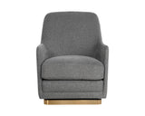 Marcela Swivel Lounge Chair - Belfast Koala Grey 108046 Sunpan