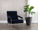 Tutti Lounge Chair - Abbington Navy 108047 Sunpan
